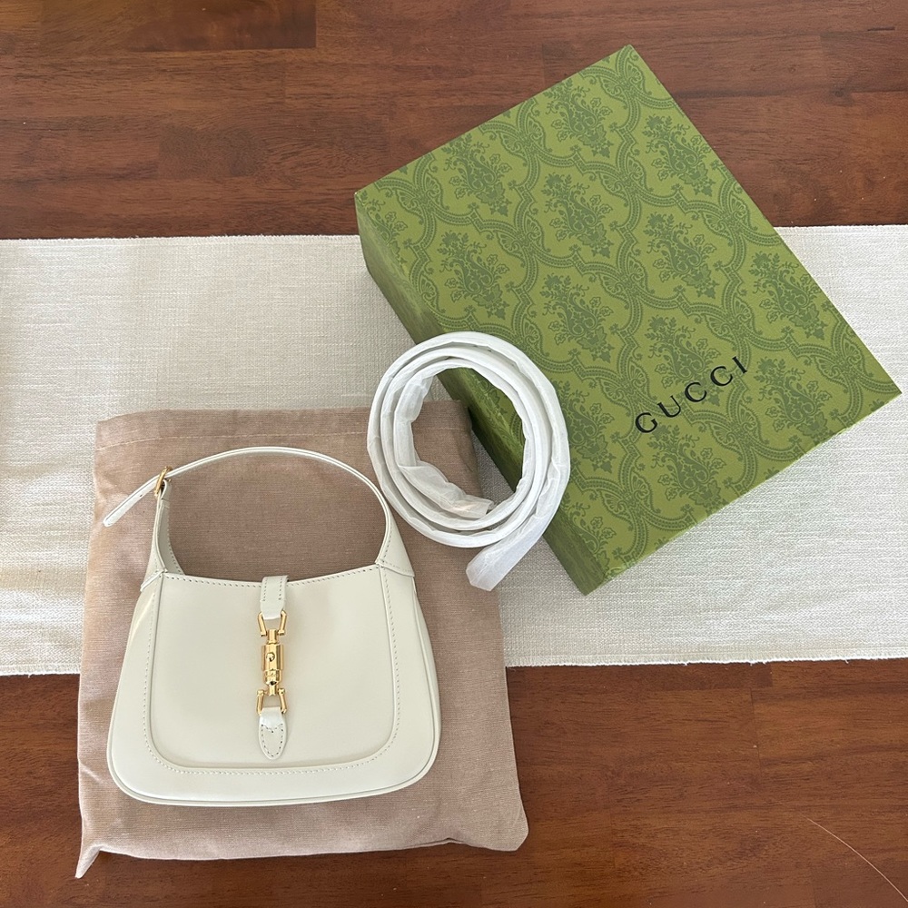 White leather mini crossbody bag